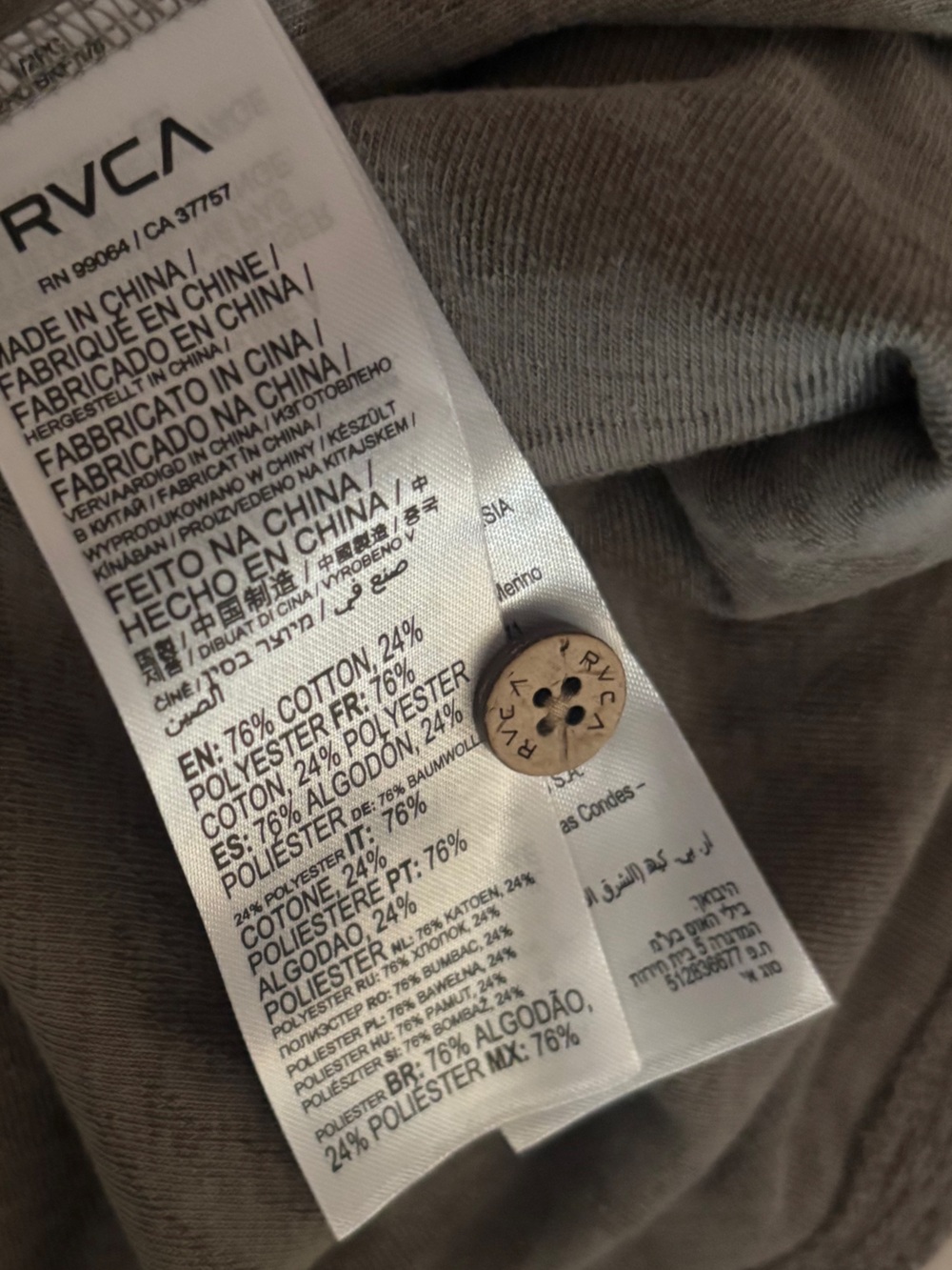 Men’s RVCA Neutral Button Down Shirt 🌵M - Picture 8 of 8